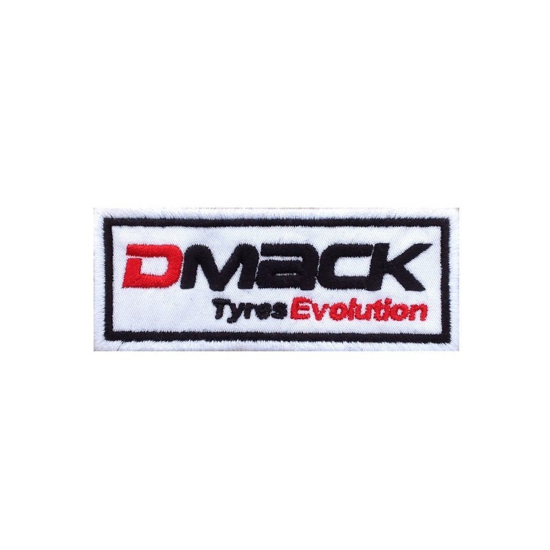 Embroidered Sew On Patch 10X4 D Mack Tyres Evolution Embroidered Patch Badge Applique Iron on