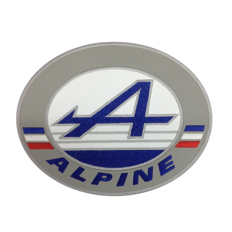 22X17 Alpine Renault France Embroidered Patch Badge Applique Iron on