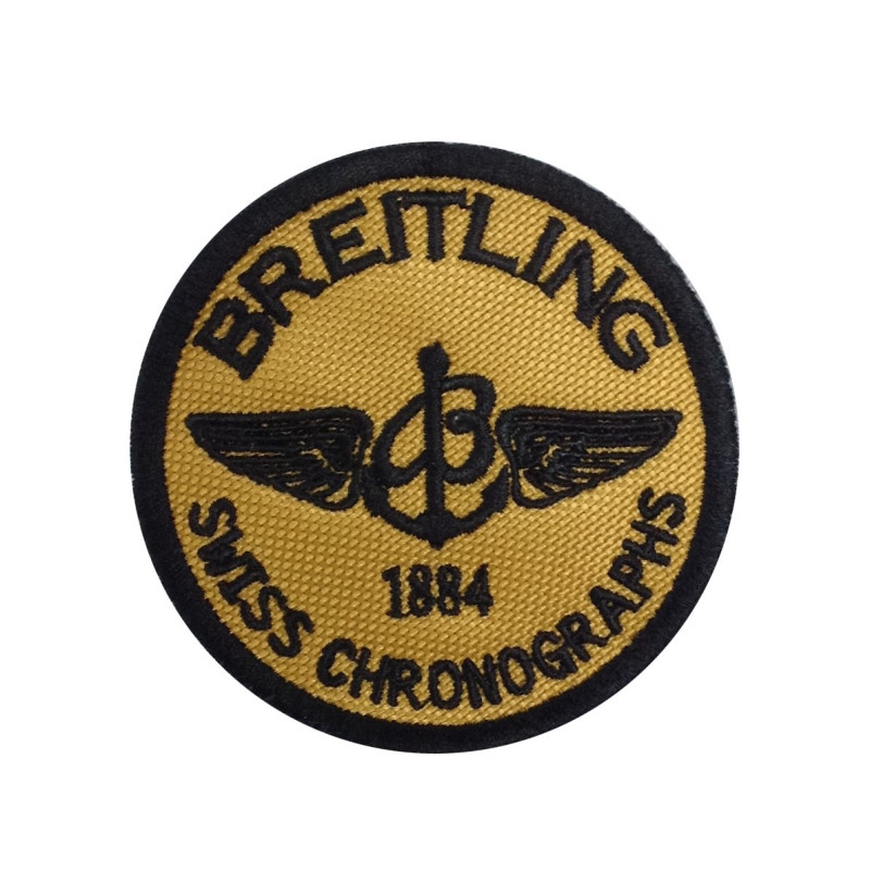 Sew On 7X7 Breitling Swiss Chronographs 1884 Embroidered Patch Badge Applique Iron on
