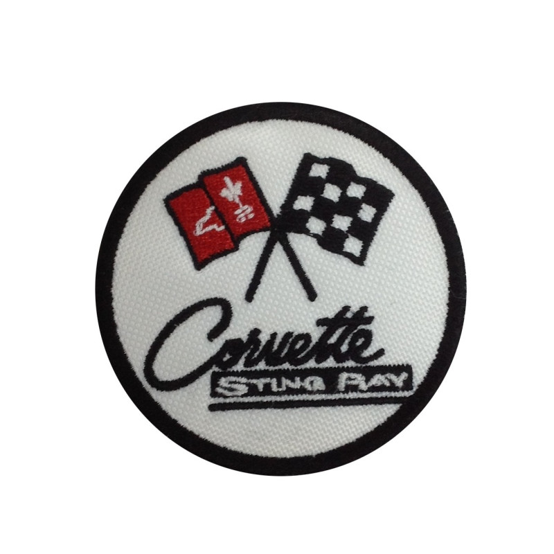 7X7 Chevrolet Corvette Sting Ray Embroidered Patch Badge Applique Iron on