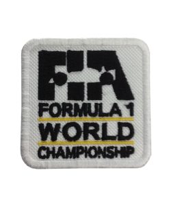 Embroidered Sew On Patch 6X6 Fia F1 Formula 1 World Championship Embroidered Patch Badge Applique Iron on