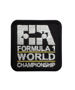 Embroidered Sew On Patch 6X6 Fia F1 Formula 1 World Championship Embroidered Patch Badge Applique Iron on