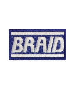 7X4 Braid Motorsport Wheels Embroidered Patch Badge Applique Iron on