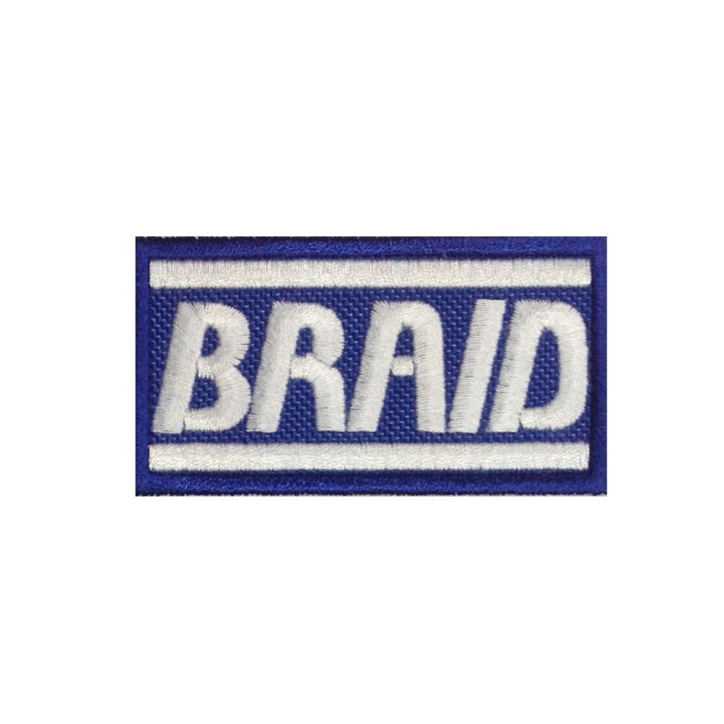 7X4 Braid Motorsport Wheels Embroidered Patch Badge Applique Iron on