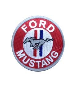 Embroidered Sew On Patch 7X7 Ford Mustang Embroidered Patch Badge Applique Iron on