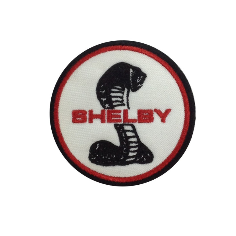 Embroidered Sew On Patch 7X7 Ford Shelby Ac Cobra Mustang Embroidered Patch Badge Applique Iron on