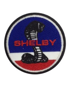 Embroidered Sew On Patch 7X7 Ford Shelby Ac Cobra Mustang Embroidered Patch Badge Applique Iron on
