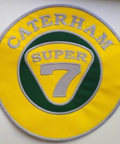 Embroidered Sew On Patch 22X22 Caterham 7 Super Seven Embroidered Patch Badge Applique Iron on