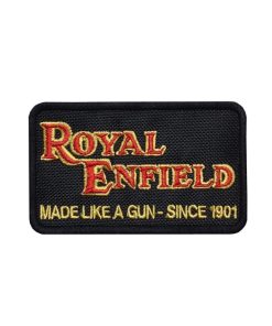 Sew On 10X6 Royal Enfield Made Like A Gun - Since 1901 Embroidered Patch Badge Applique Iron on
