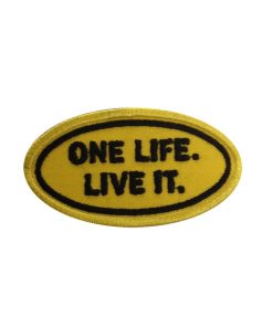 9X5 One Life - Live It Embroidered Patch Badge Applique Iron on