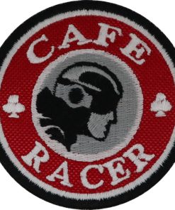 7X7 Cafe Racer Embroidered Patch Badge Applique Iron on