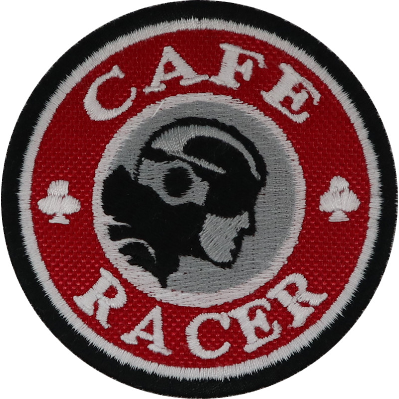 7X7 Cafe Racer Embroidered Patch Badge Applique Iron on