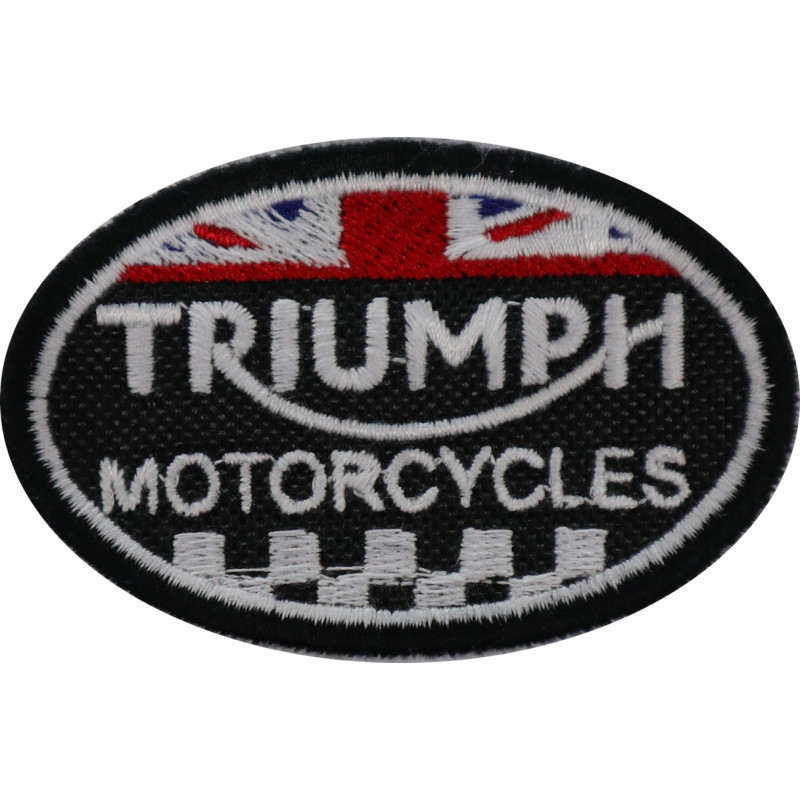 7X4 Triumph Motorcycles Embroidered Patch Badge Applique Iron on