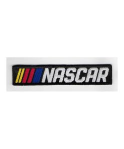 Embroidered Sew On Patch 11X2 Nascar White Embroidered Patch Badge Applique Iron on
