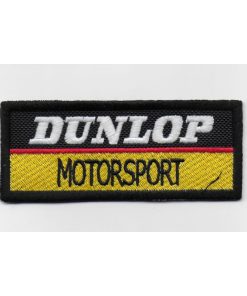 10X4 Dunlop Motorsport Embroidered Patch Badge Applique Iron on