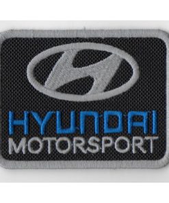 8X6 Hyundai Motorsport Embroidered Patch Badge Applique Iron on
