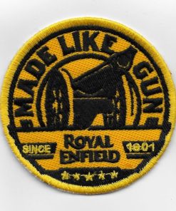7X7 Royal Enfield Made Like A Gun Embroidered Patch Badge Applique Iron on