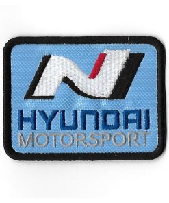 80Mmx61Mm Hyundai Motorsport Embroidered Patch Badge Applique Iron on