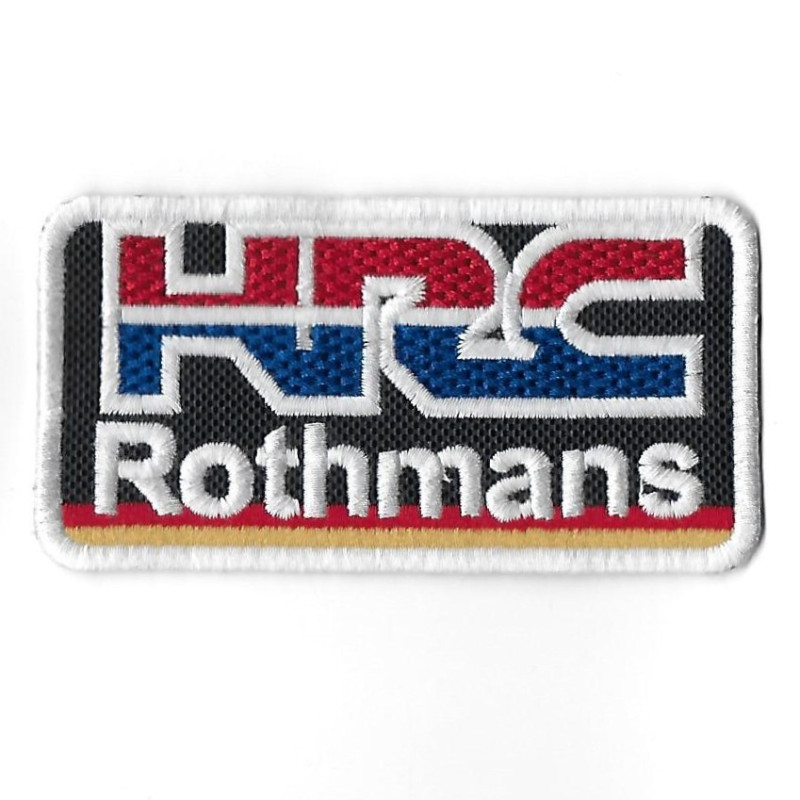 96Mmx51Mm Honda Rothmans Hrc Racing Team Embroidered Patch Badge Applique Iron on