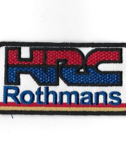 96Mmx51Mm Honda Rothmans Hrc Racing Team Embroidered Patch Badge Applique Iron on