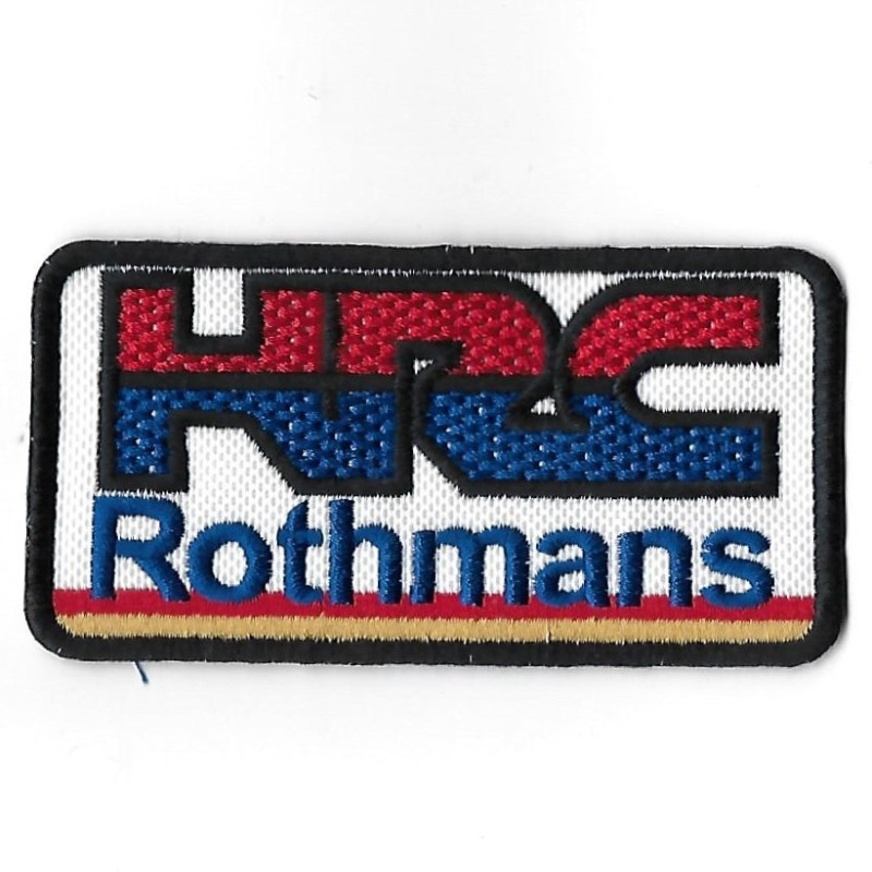 96Mmx51Mm Honda Rothmans Hrc Racing Team Embroidered Patch Badge Applique Iron on