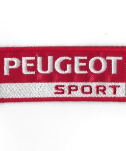 Peugeot Sport 100Mmx40Mm Embroidered Patch Badge Applique Iron on