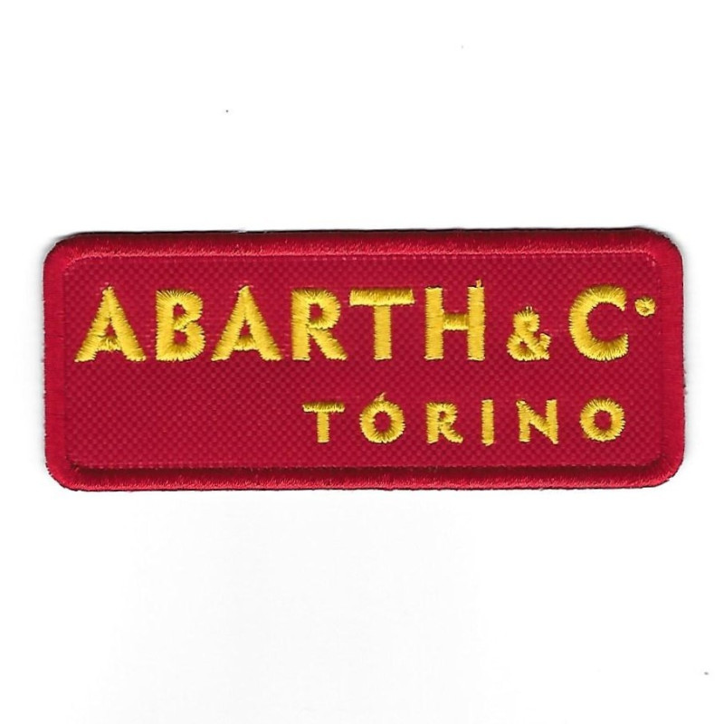 100Mmx40Mm Abarth Torino Embroidered Patch Badge Applique Iron on