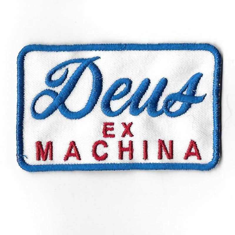 89Mmx55Mm Deus Ex Machina Embroidered Patch Badge Applique Iron on