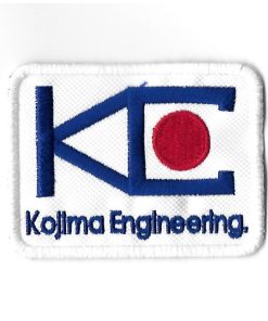 80Mmx61Mm Kojima Engineering F1 Team Embroidered Patch Badge Applique Iron on