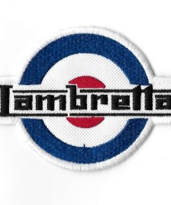 98Mmx74Mm Lambretta Italia Embroidered Patch Badge Applique Iron on