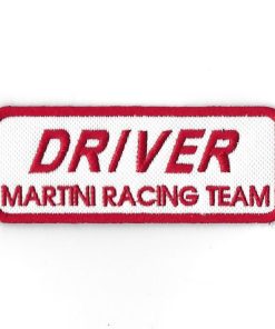 100Mmx40Mm Martini Racing Team Driver Embroidered Patch Badge Applique Iron on