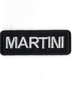 82Mmx29Mm Martini Embroidered Patch Badge Applique Iron on