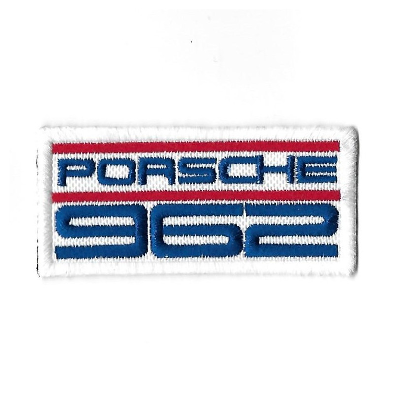 80Mmx38Mm Porsche 962 Embroidered Patch Badge Applique Iron on