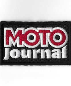 87Mmx53Mm Moto Journal Embroidered Patch Badge Applique Iron on