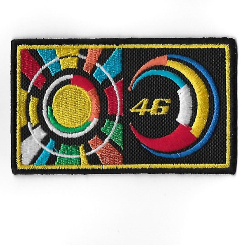 100Mmx60Mm Valentino Rossi Nº 46 Embroidered Patch Badge Applique Iron on