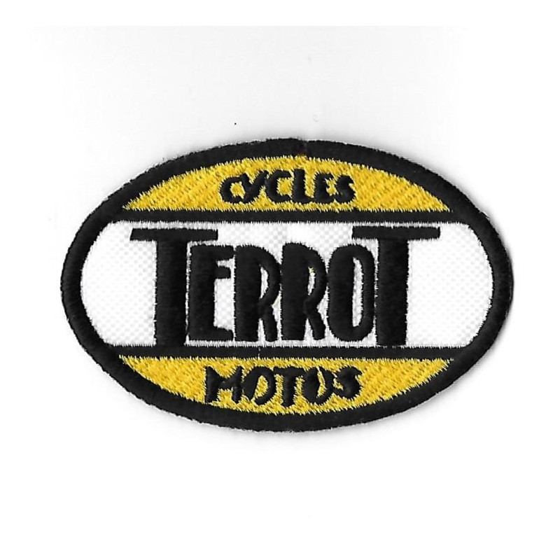 80Mmx31Mm Terrot Cycles Motos Embroidered Patch Badge Applique Iron on