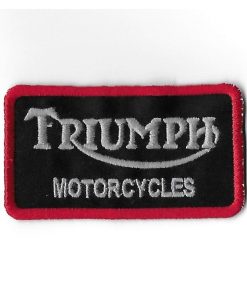 82Mmx46Mm Triumph Motorcycles Embroidered Patch Badge Applique Iron on