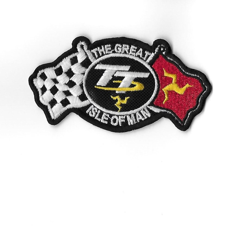 100Mmx60Mm Tt Isle Of Man Tourist Trophy Embroidered Patch Badge Applique Iron on