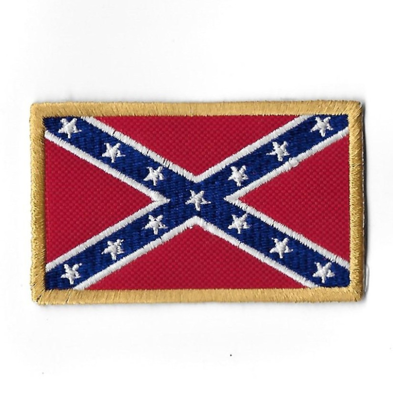 87Mmx53Mm United States Of America Confederate Flag Usa Embroidered Patch Badge Applique Iron on