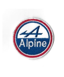 55Mmx55Mm Alpine Renault Embroidered Patch Badge Applique Iron on