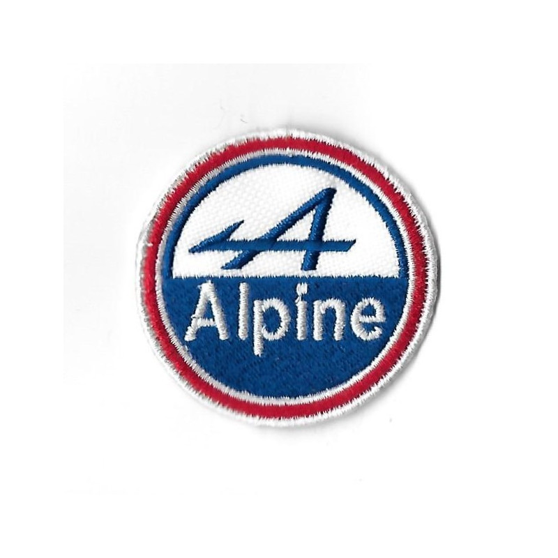 55Mmx55Mm Alpine Renault Embroidered Patch Badge Applique Iron on