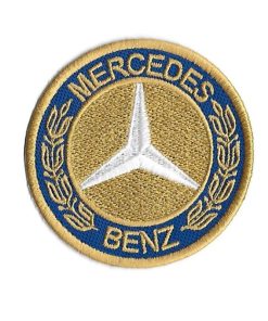 75Mmx75Mm Mercedes Benz Embroidered Patch Badge Applique Iron on