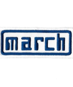 100Mmx40Mm March Engineering F1 Team Embroidered Patch Badge Applique Iron on