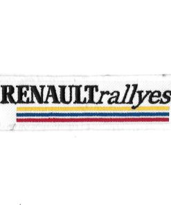 113Mmx33Mm Renault Rallyes Embroidered Patch Badge Applique Iron on