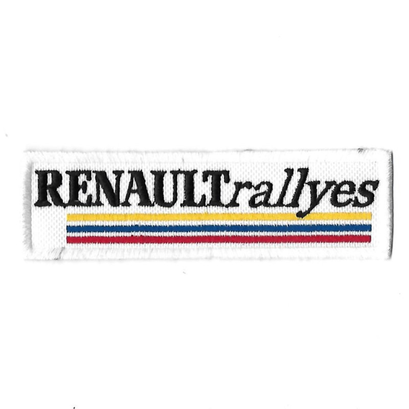 113Mmx33Mm Renault Rallyes Embroidered Patch Badge Applique Iron on