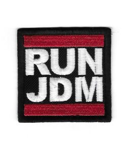 63Mmx63Mm Run Jdm Japanese Domestic Market Embroidered Patch Badge Applique Iron on