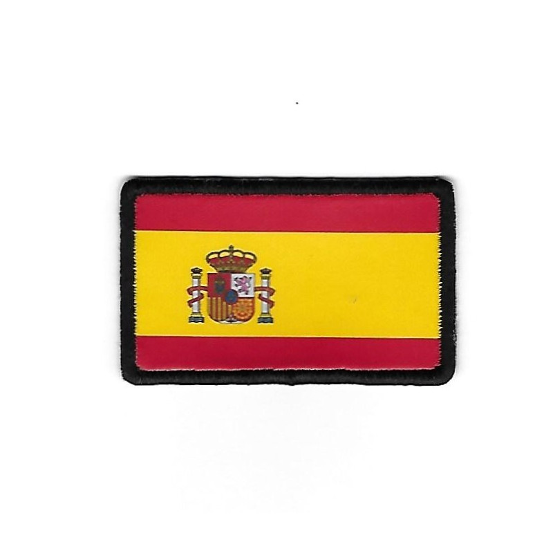 60Mmx37Mm Flag Spain Embroidered Patch Badge Applique Iron on