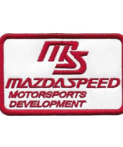 89Mmx55Mm Mazda Speed Motorsports Development Embroidered Patch Badge Applique Iron on