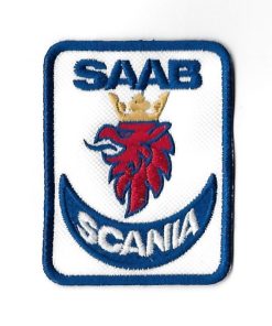 80Mmx61Mm Saab Scania Embroidered Patch Badge Applique Iron on