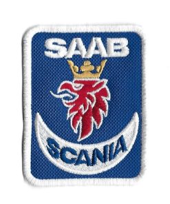 80Mmx61Mm Saab Scania Embroidered Patch Badge Applique Iron on